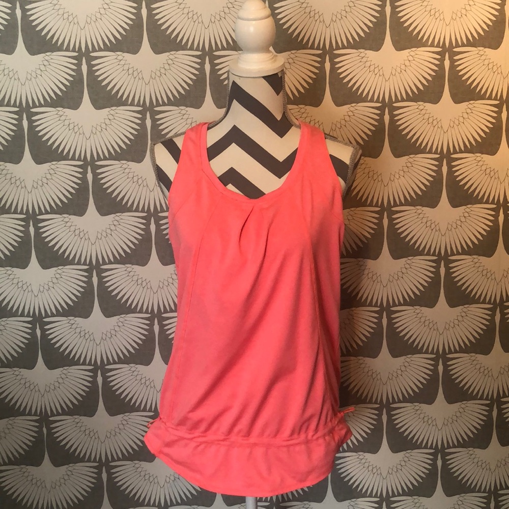 Athletic Work Out Racer Back Tank Top Small Neon
